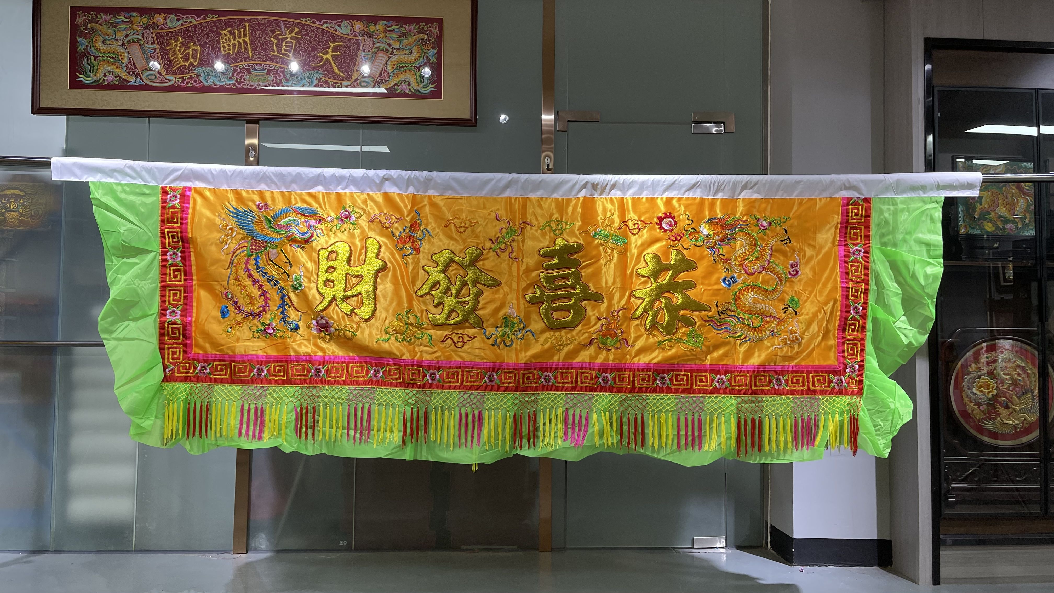 老爷大标旗潮汕民俗巡游队伍横标游神队伍骑标圣驾出巡大标旗