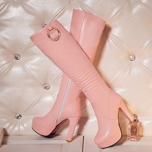 粗跟高跟女鞋 2025新款 女士高筒靴骑士靴女长靴女靴子长筒靴秋冬季