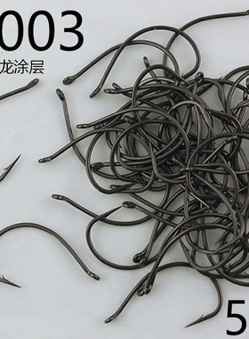 特氟龙路亚倒钓钩8003鳜鱼梭鱼鲈鱼软虫钩翘嘴海钓钩软饵虾钩泥鳅