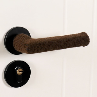 门把手保护套手套冬季单元入户门窗户拉手磕碰卧室门锁防撞针织