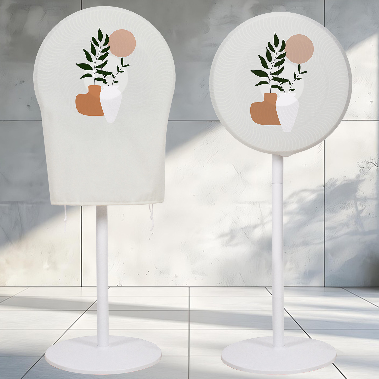 风扇防尘罩全包电扇台式立式卡通家用落地电风扇循环扇保护罩新款