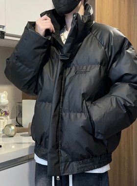 FOG EMMA美式立领刺绣棉服男女冬季潮牌保暖棉衣宽松面包服外套