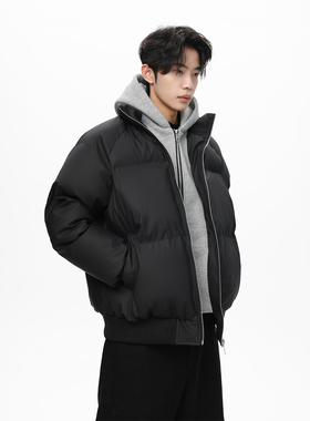 FOG EMMA美式宽松假两件连帽棉衣男女冬季双拉链加厚保暖棉服外套