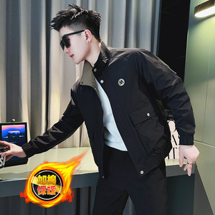 冬季装潮牌工装外套痞帅小码XS号矮个子男士短款休闲加棉加厚夹克