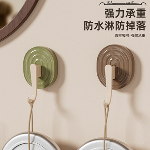 复古风吸盘挂钩多功能免打孔可拆卸无痕挂钩厨房卫生间强力钩子