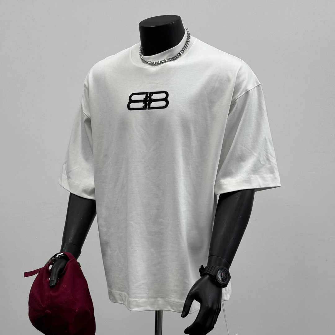 CLEARANCE AND LEAKAGE FOREIGN TRADE TAIL GOODS SURPLUS TIDE BRAND OVERSIZE COTTON PRINTED SHORT-SLEEVED T-SHIRT UNI TOP