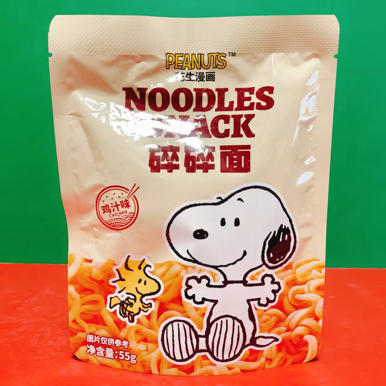 花生漫画鸡汁味碎碎面55g袋装办公休闲煲剧零食干脆面碎面 折扣价