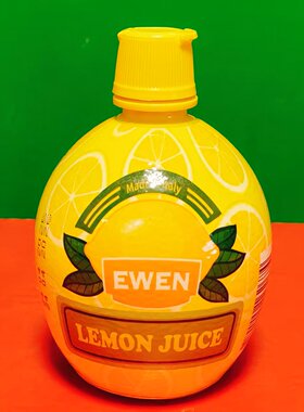 临期特价 意大利进口EWEN意文浓缩柠檬汁200ml瓶装海鲜去腥调味汁