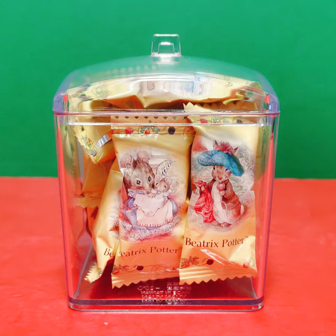 临期特价 德国进口比得兔树莓味奶糖糖果60g盒装办公休闲零食喜糖