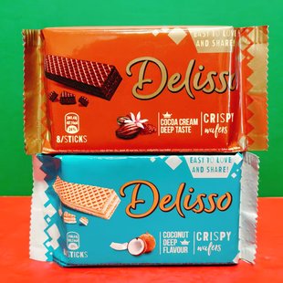 临期特价 土耳其进口芭芮可椰子味双层可可味威化饼干40g袋装零食