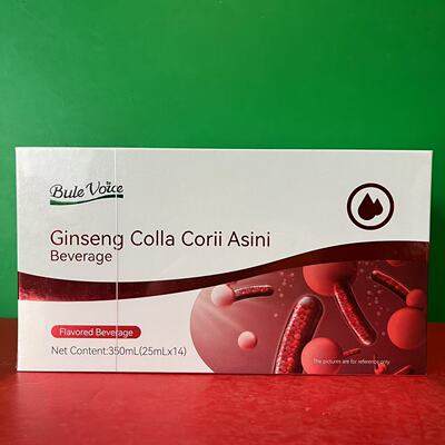 特价售卖 Bule Voice人参阿胶饮品风味饮料350g(25ml*14)休闲饮品