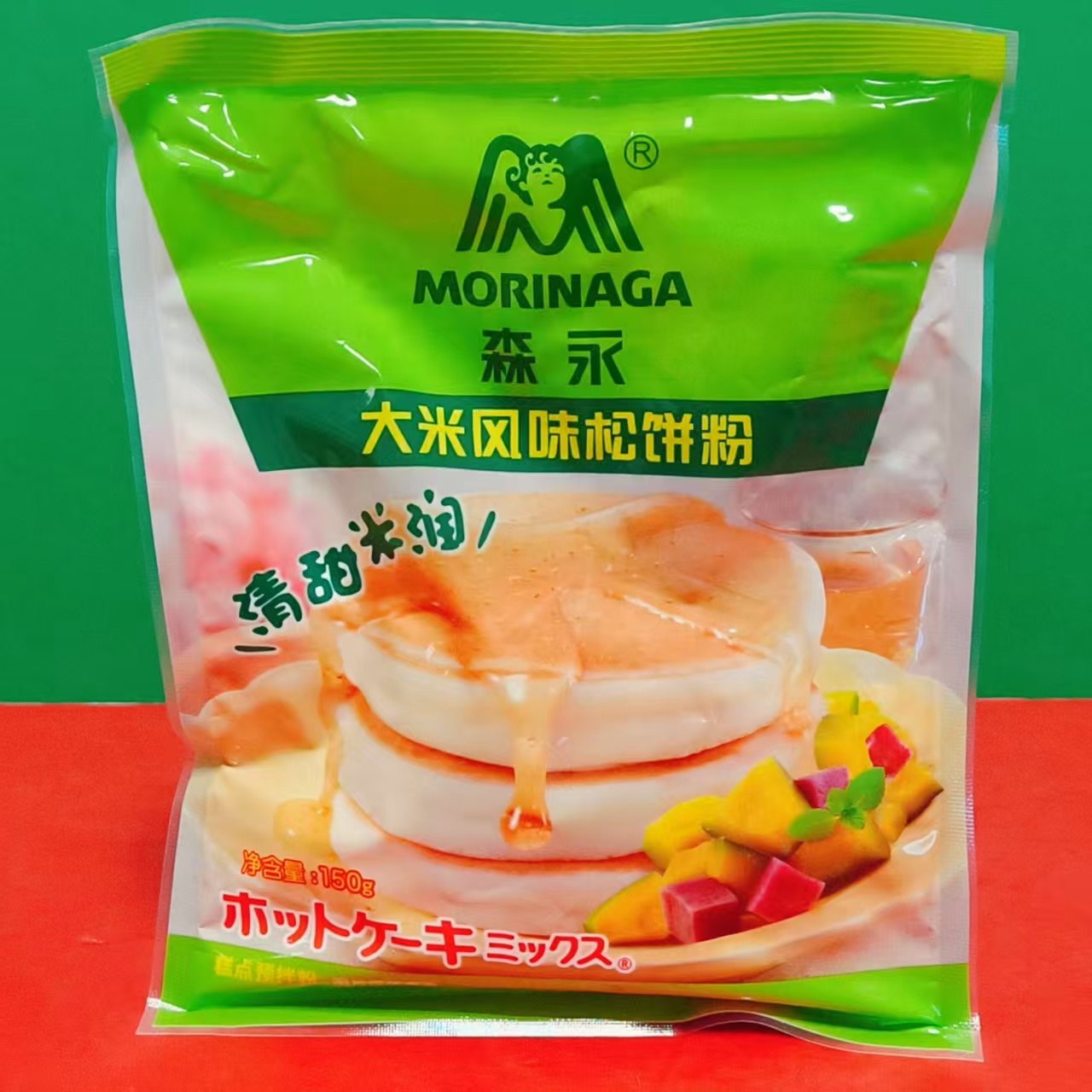 临期特价 Morinaga/森永大米风味松饼粉150g袋装糕点预拌粉煎炸粉