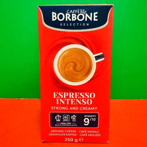 临期特价 意大利进口BORBONE保博尼经典意式特浓咖啡粉250g盒装