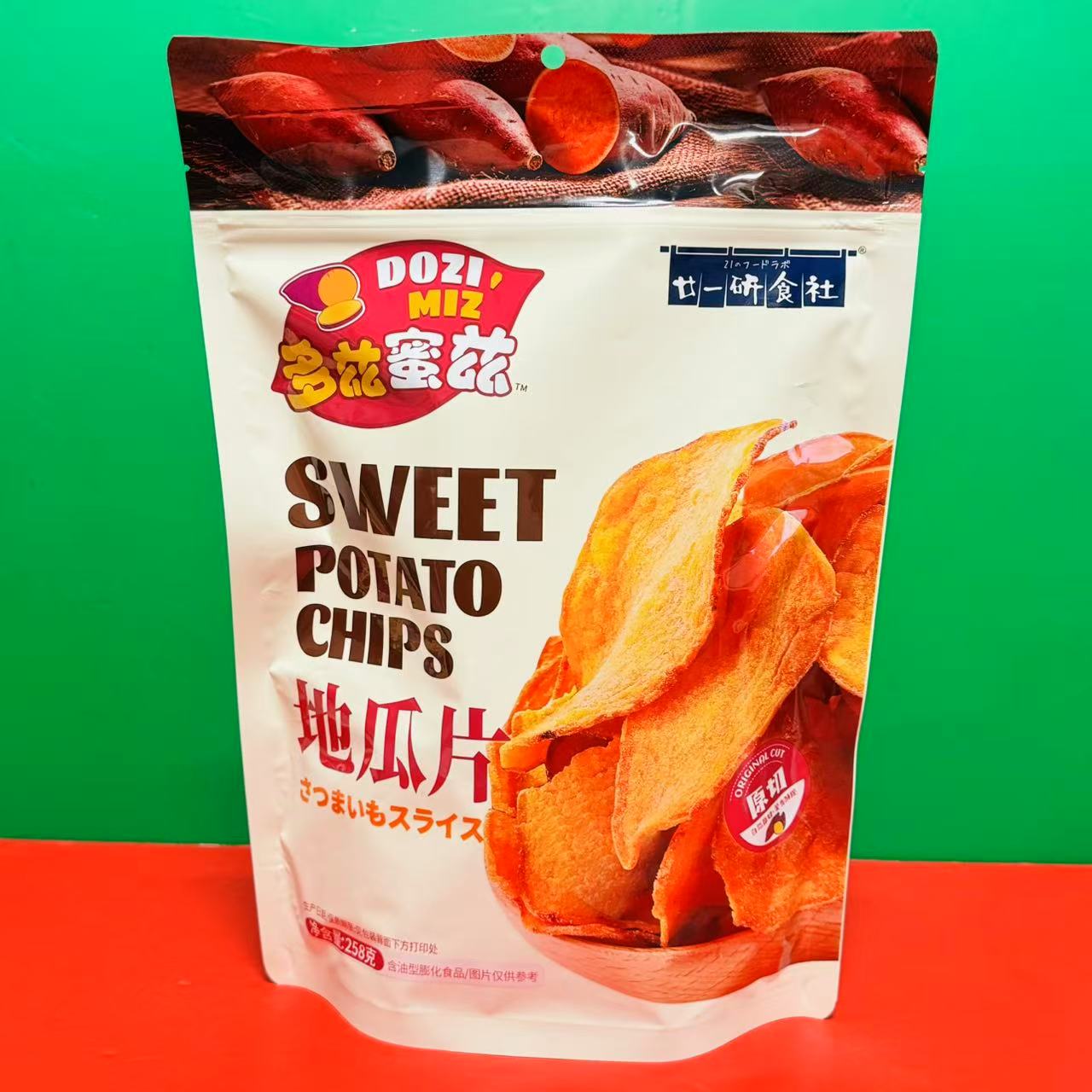 临期特价 甘一研食社多兹蜜兹地瓜片258g袋装 办公休闲零食红薯片