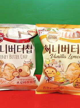 临期特价 韩国进口海太香草柠檬味蜂蜜黄油奶酪味薯片60g袋装零食
