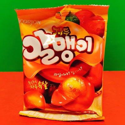 临期特价韩国进口ORION好丽友剥皮果汁软糖李子味凝胶糖果67g袋装