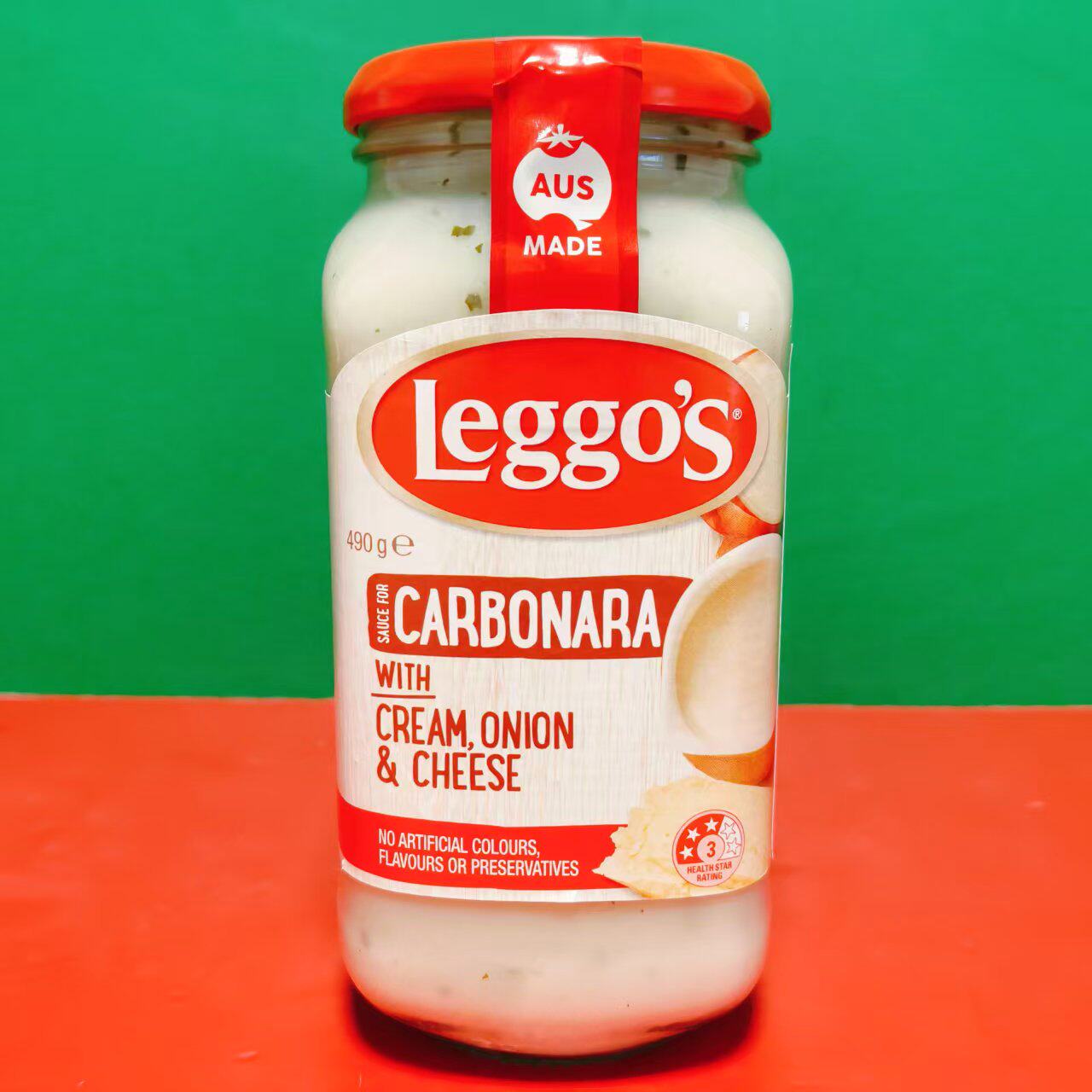 澳大利亚进口立格仕洋葱奶油味调味酱490g瓶装沙拉意面复合调味料