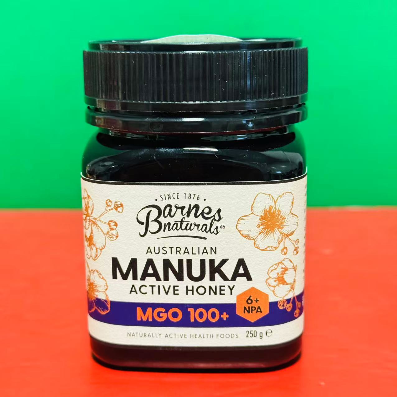 临期特价 澳大利亚进口巴恩天然麦卢卡蜂蜜(MGO100+)250g瓶装蜂蜜