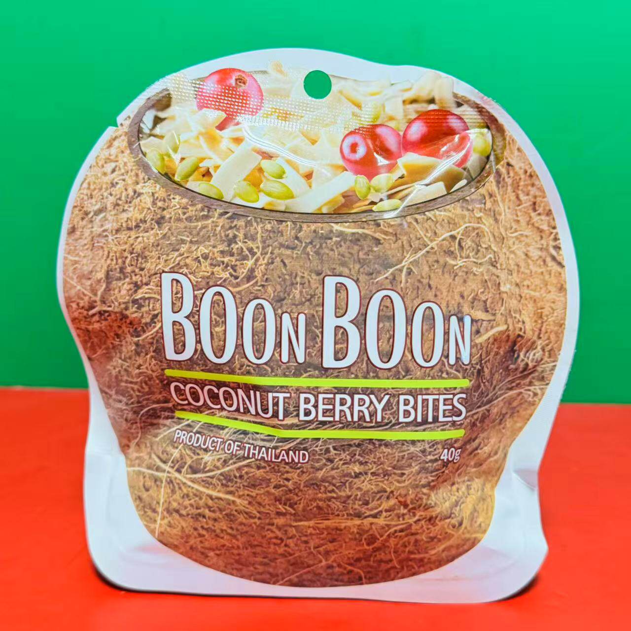 临期特价 泰国进口BOONBOON椰满满燕麦南瓜籽蔓越莓椰子饼40g袋装
