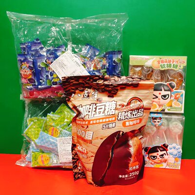 临期特价 金银花柚子棒棒糖/蓝莓叶黄素棒棒糖/喵咪暴跳牛乳糖96g