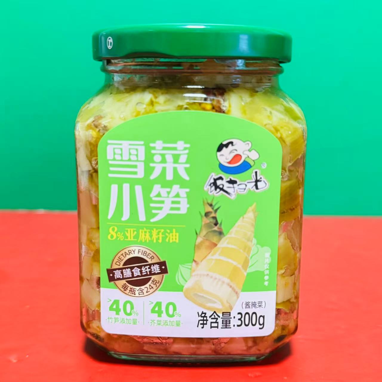临期特价 饭扫光雪菜小笋300g瓶装 开盖即食下饭菜酱腌菜芥菜竹笋