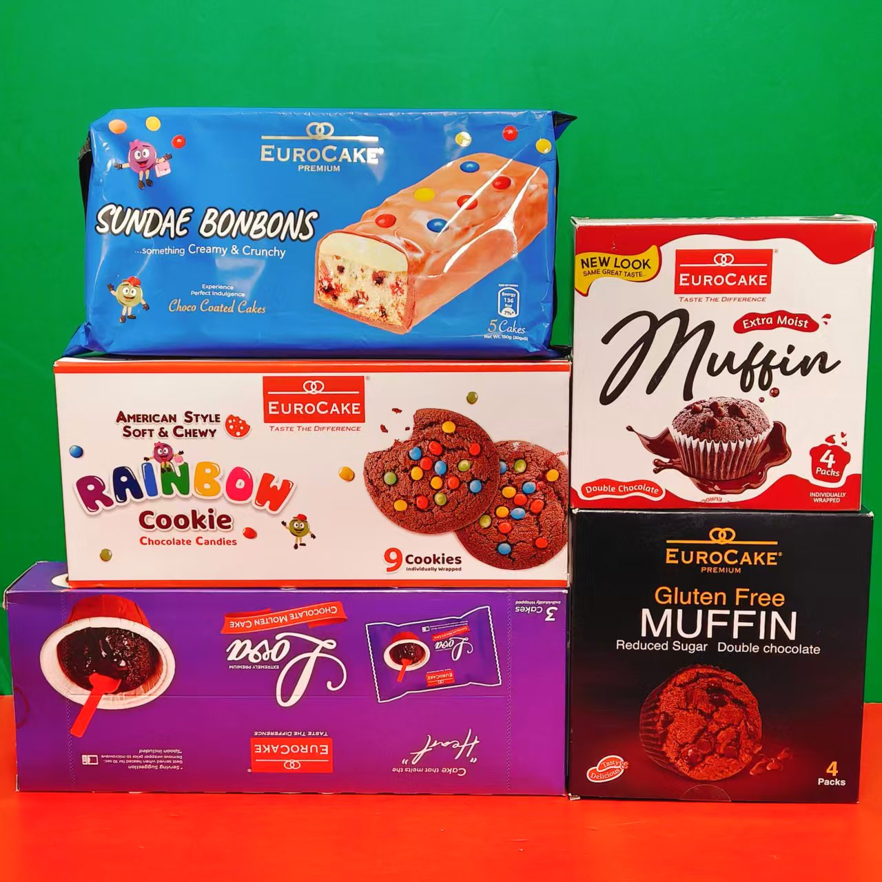 临期特价阿联酋进口德菲滋巧克力涂层蛋糕彩虹豆曲奇饼干玛芬蛋糕