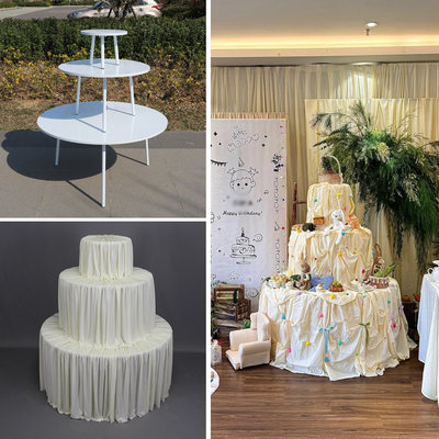 架婚礼道具铁艺台庆甜品对