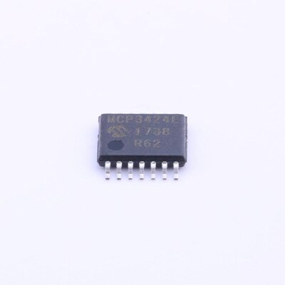MCP3424-E/ST全新进口原装MICROCHIP模数转换IC TSSOP14 MCP3424E