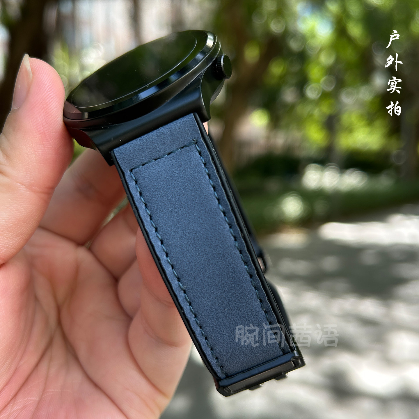适用荣耀2i表带GS3/3i疯马纹磨砂硅胶磁吸magic2时尚男女腕带GS4