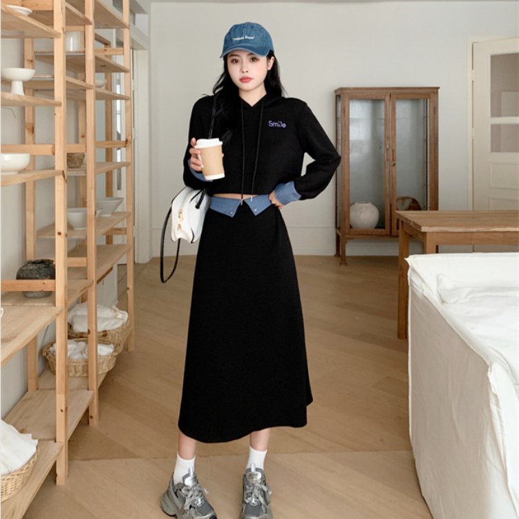 2023大码女装胖mm秋季新款宽松显瘦韩版卫衣套装连帽两件套