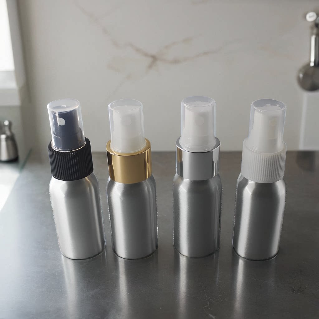 50ml螺口铝瓶化妆品喷雾瓶分装瓶爽肤水纯露超细雾补水喷壶食品级