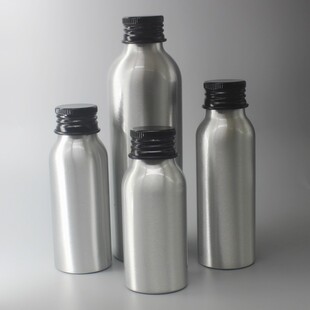 30-500ml24牙螺口带盖铝瓶精油食品大小包装瓶铝制分装瓶密封罐子