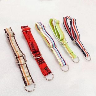 大中小细狗脖套一拉紧可调惠比特犬格惠格力犬灵缇项圈猎犬脖圈新