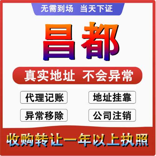 昌都江达贡觉丁青察雅公司个体户注册 代账变更注销营业执照 减资