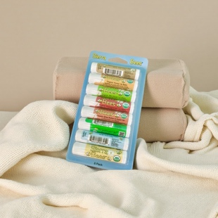 美国Sierra Bees有机润唇膏套装男女天然滋润干裂起皮嘴唇唇膏8支