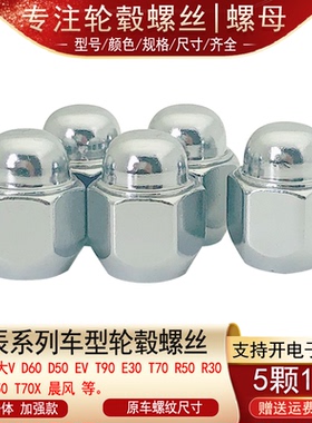 适用启辰D50 D60 R30 R50 R50X T60 T70XT90M50V轮胎螺丝轮毂螺母