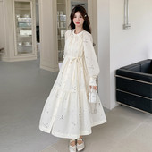 独家爆款 轻奢水墨印花连衣裙2C259 6607 大量现货 P165 K248