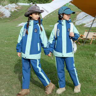 幼儿园园服中小学校服儿童装 男女童运动班服 秋冬季 洋气冲锋衣套装