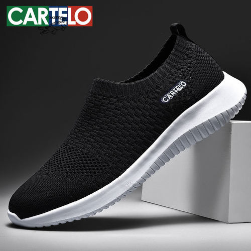 正品卡帝乐鳄鱼男鞋网面鞋老人鞋