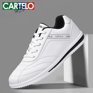 卡帝乐鳄鱼男鞋2025新款春秋百搭潮流轻便运动鞋秋季休闲小白鞋男