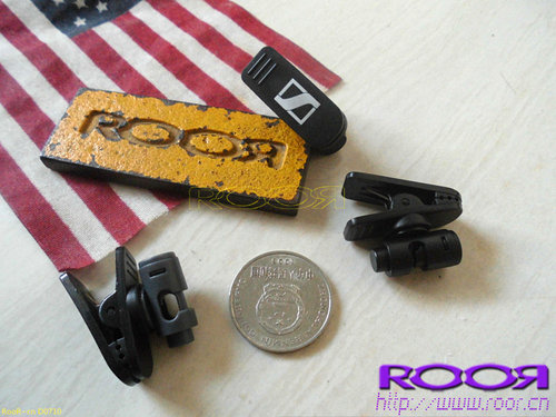 原品 德国 森海  耳机线夹 中等大小 非小耳机用  无线电耳机夹子