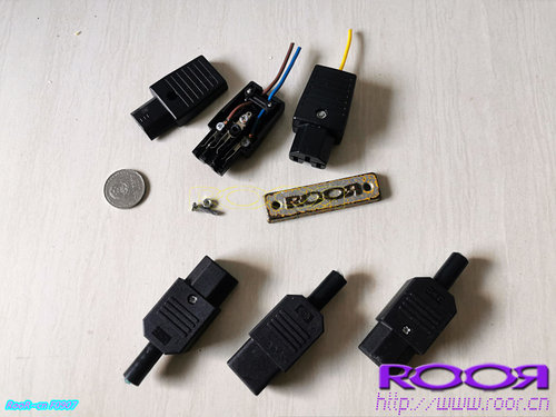 原装 进口  电源尾插 插头 10a 250v 安全范围 2500瓦功率