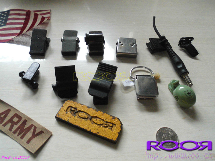 原品 美国 USA 军规 对讲机 耳机 飞行 耳机线夹 固定夹子