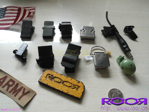 原品 美国 USA 军规 对讲机 耳机 飞行 耳机线夹 固定夹子