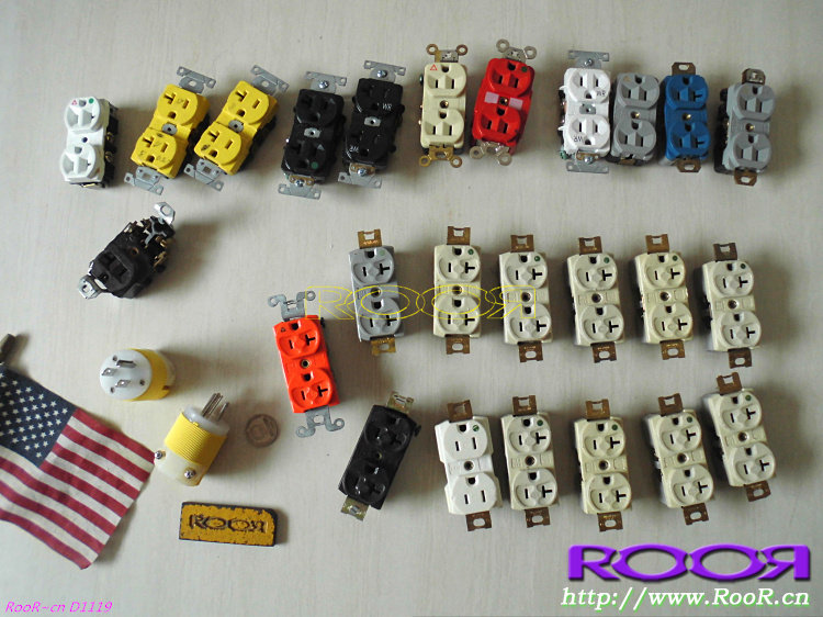 美国USA镁鍕 绿标 通用 GE 电源插座 音响发烧 古董插座2