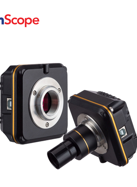 AmScope 5MP USB 2.0高性能彩色CMOS C口显微镜相机电子目镜镜头