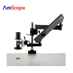 0.7X 5.6X 8.3MP 显微镜体视移动臂架工业 AmScope USB一体式 数码