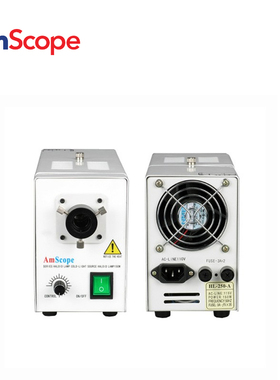 AmScope 150W光纤显微镜照明灯箱220V