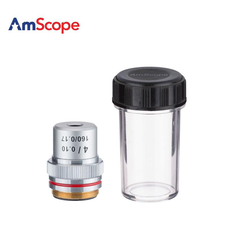 amscope专业复合显微镜物镜