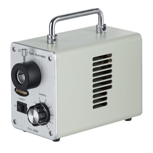 AmScope 30W LED冷光纤照明器显微镜照明器